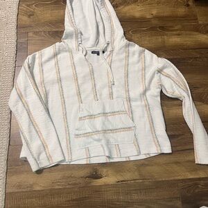 Striped Hooded Pullover
